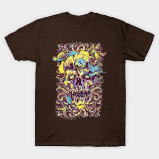 Multicolor 3 Skull T-Shirt